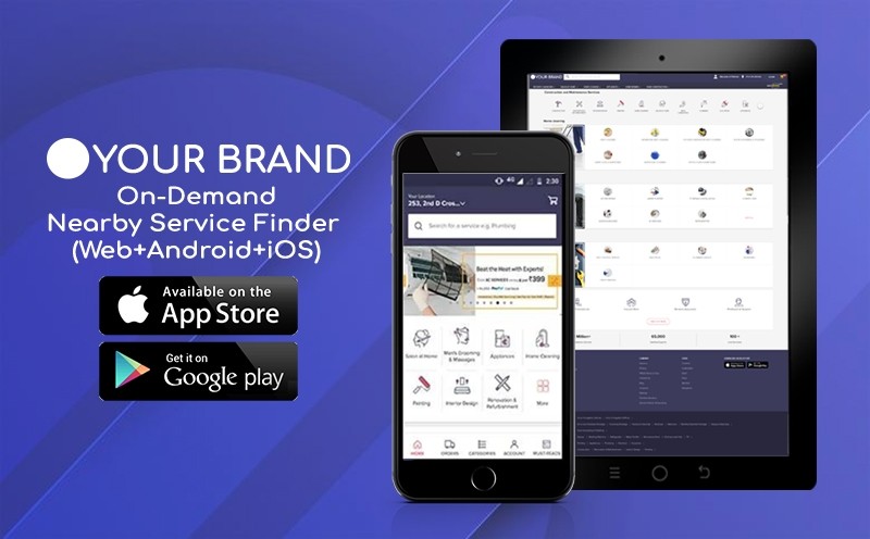 On-Demand Nearby Service Finder (Web+Android+iOS)